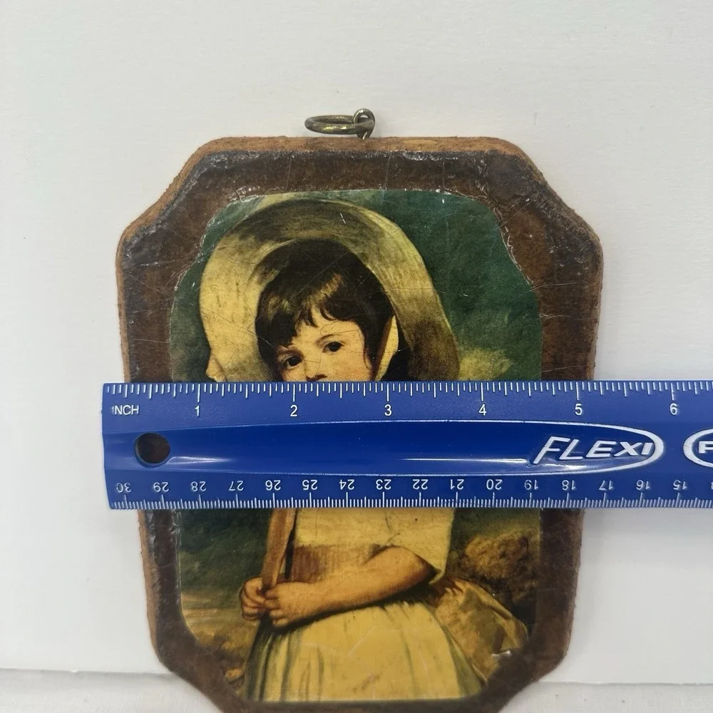 Miss Willoughby George Rommey Wooden Wall Plaque Decoupage Wall Art Hanging 7